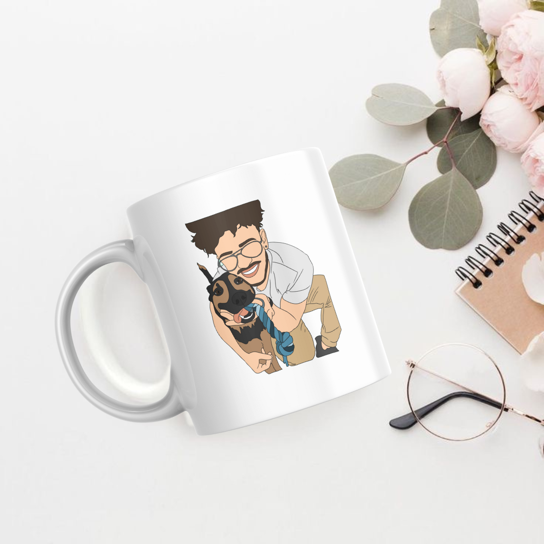 Taza con ilustración personalizada